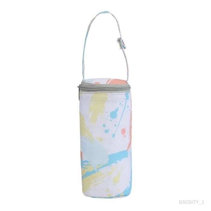 Sac Thermique Biberon Imperméable En Nylon - Isotherme Poussette Allaitement Avec Boucle Et Fermeture Éclair
