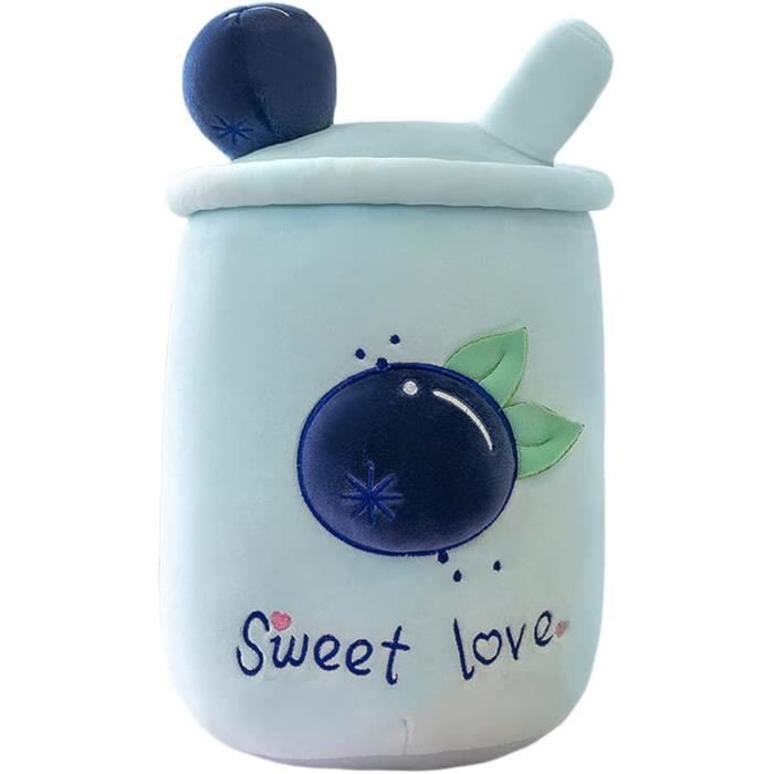 JAWSEU Oreiller En Peluche Bubble Tea Kawaii - Boba Peluche Oreiller De Canapé Lit - Cadeaux Pour Enfants