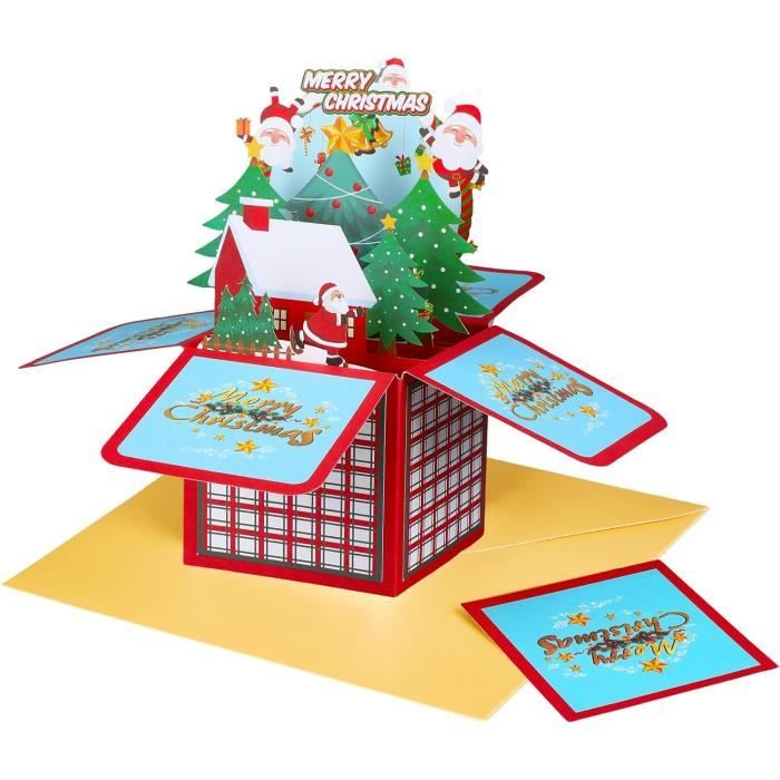 Carte De Noël PopUp Carte De Vœux De Noël 3D Carte De Noël Amusante