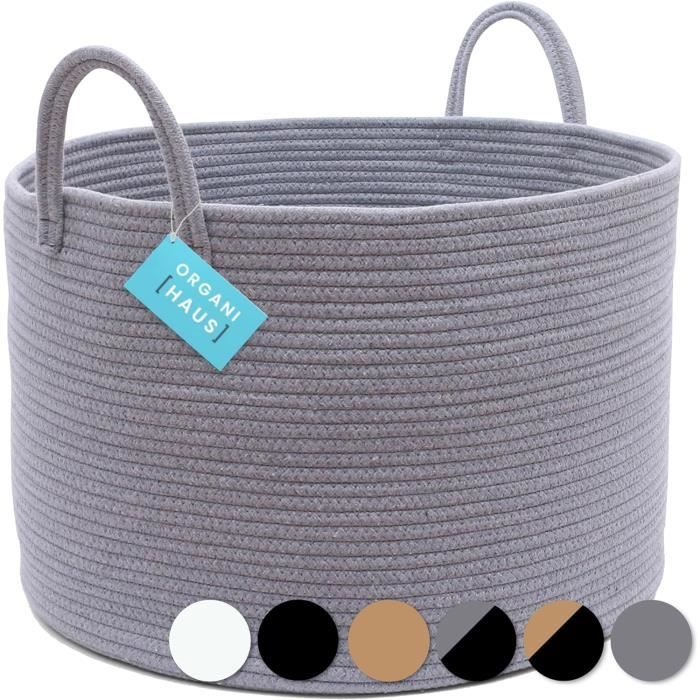 Grand Panier De Rangement OrganiHaus – En Coton, Pour Jouets Ou Linge Sale, 50x50x33cm