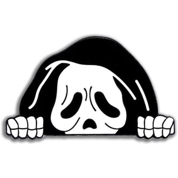 Pin'S Scream Caché - Cinéma - Tête De Mort - Qualité De Finition