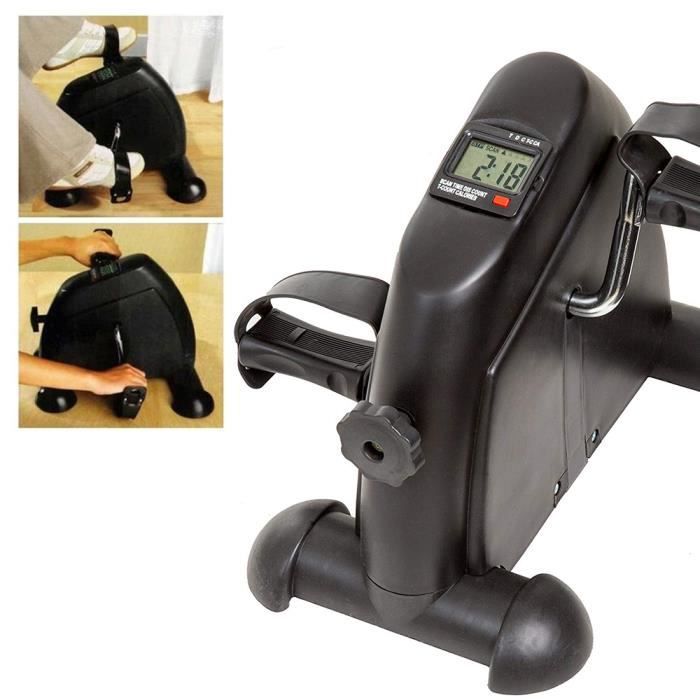 WISS Mini Velo Pédalier Appartement Appareil Musculation Fitness Cardio t Entraîner Les Bras Jambes Écran LCD