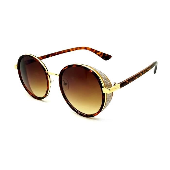 LUNETTES SOLEIL FEMME STRASS SWAROVSKI OEILLIERE ROND BIJOUX R TRO