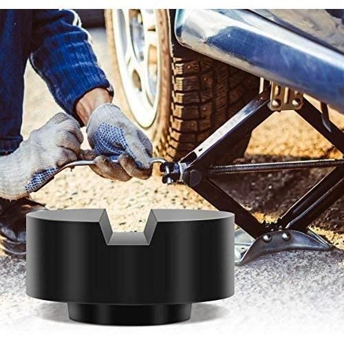 2 Jack Pads En Caoutchouc - Protection De Cric Universelle Pour Voiture, SUV, Fourgonnette - Noir - 5 Tonnes