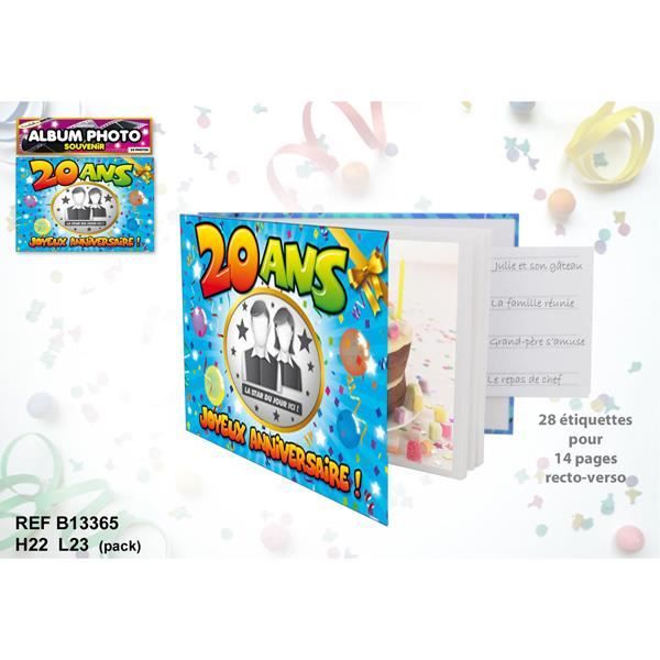 Album Photos Anniversaire 20 Ans Achat Vente Album Album Photo Album Photos Anniversaire 2 Cdiscount
