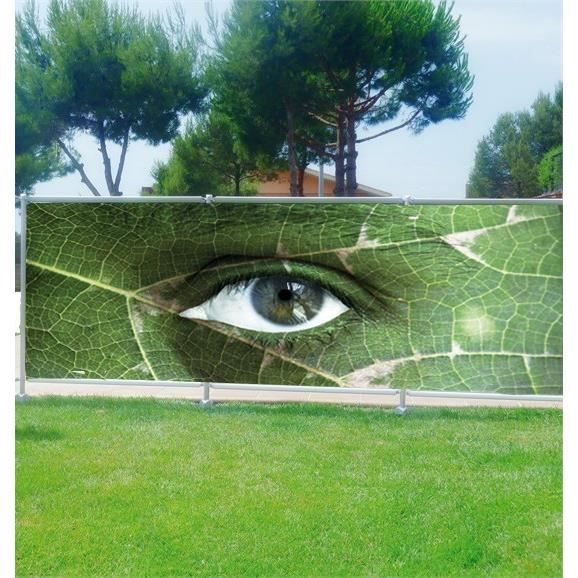 Brise Vue Imprimé Feuillage Brise Vue Deco Imprime Feuille Oeil Occultation 100