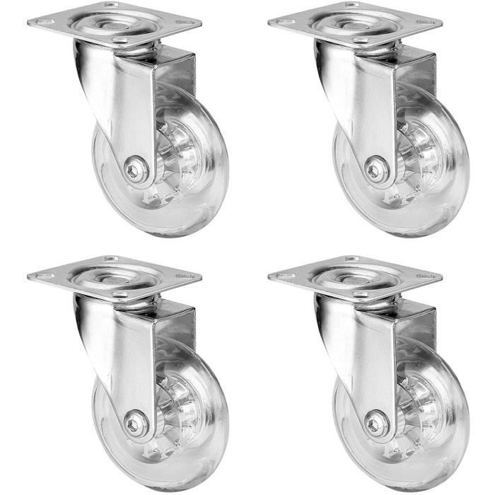 ROULETTES DE ROUE pivotantes durables pour meubles mouvement lisse sans ROULETTES DE ROUE pivotantes durables pour meubles mouvement lisse sans