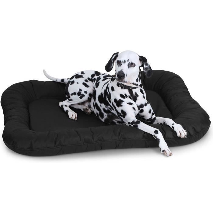 Comparer les prix de Knuffelwuff Lucky In et Outdoor, Tapis, Panier, Lit, Coussin, Corbeille pour chien,imperméable, noir XL 90 x 75 x 12cm