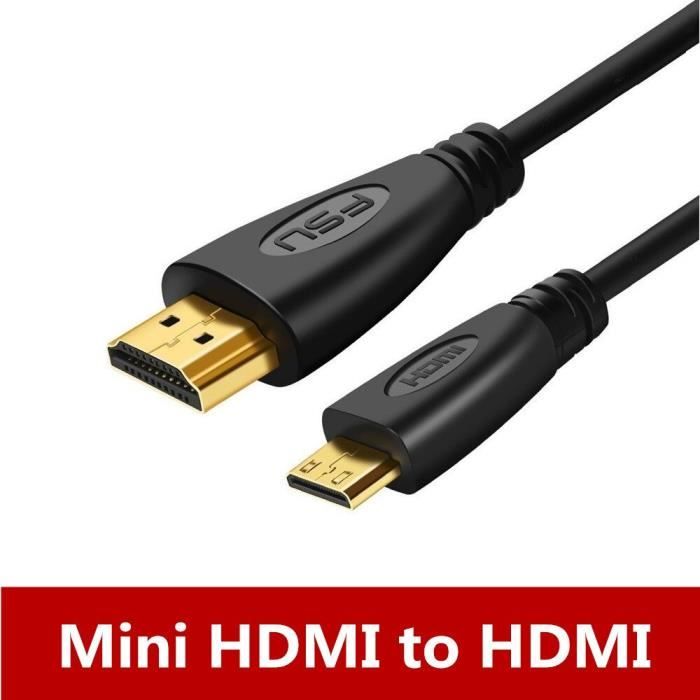Mini + micro hdmi adaptateur double - hdmi femelle mini hdmi mâle + micro  prise hdmi - 3d full hd 1080p