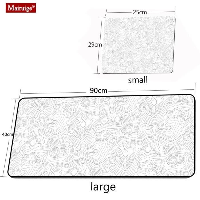 Tapis De Souris Clair Obscur Expedition 33 - Format XL 80x30 Cm, Noir Et Blanc, Surface Lisse, Antidérapant - 4
