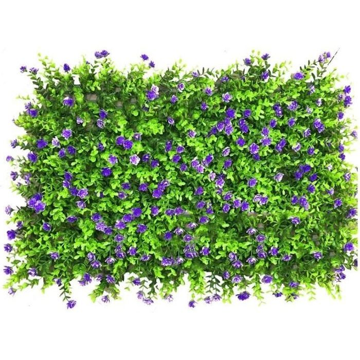 Panneaux De Haies Artificielles Ecran De Cloture De Confidentialite De Lierre De Verdure D Herbe Exterieure Toile De Fond Mur C Cdiscount Jardin