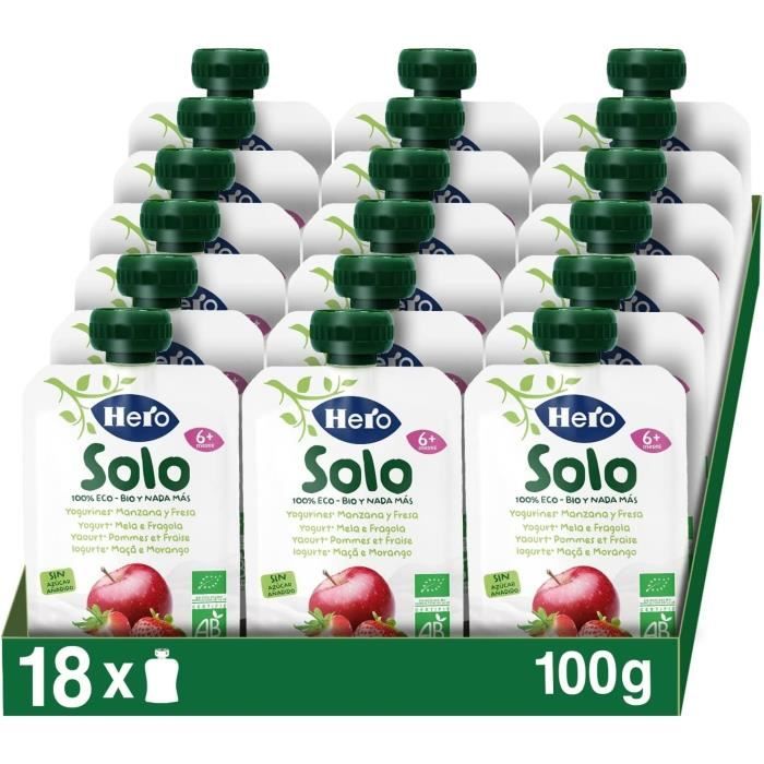 Fruits Et Desserts Bébé Gourde Bio Yaourt Pomme Fraise Puree 100