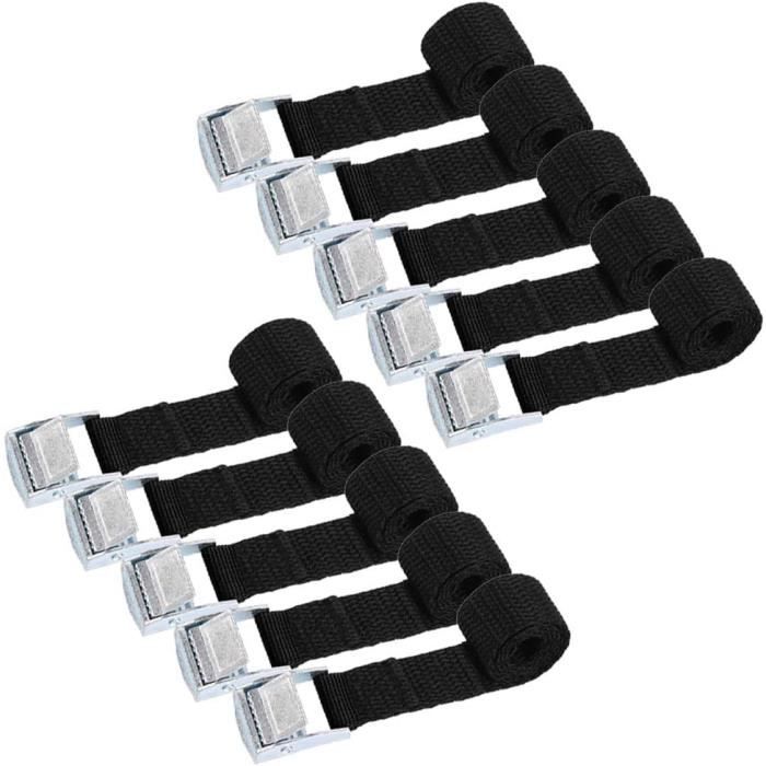 Sangle Rigide Transport Et Rangement - 10Pcs Sangle D Arrimage 25Mm*65Cm À Cliquet ...