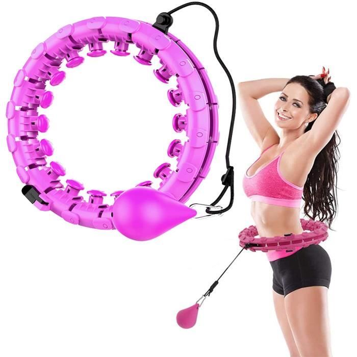 Weighted Hula Hoop Intelligent OurStarry Smart Cerceau Hula Hoop Fitness Adulte et Enfant 24 nœuds en Vrac détachables