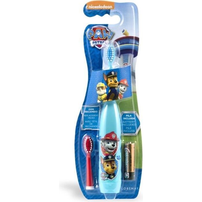 Pat' Patrouille brosse à dent enfant éléctrique avec tête ...