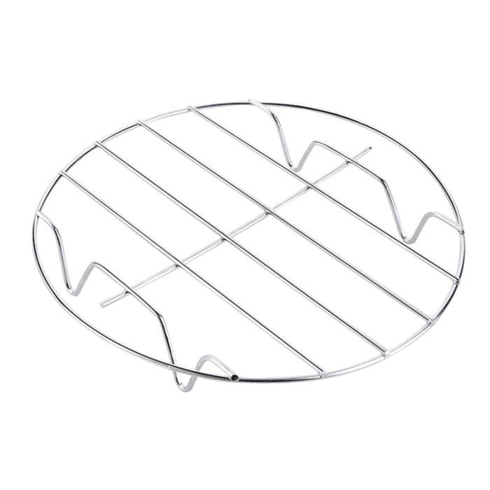 Support Vapeur Rond En Inox 18cm - Pieds Amovibles, Idéal Pour Cuisson à La Vapeur Et Réchauffer Du Pain