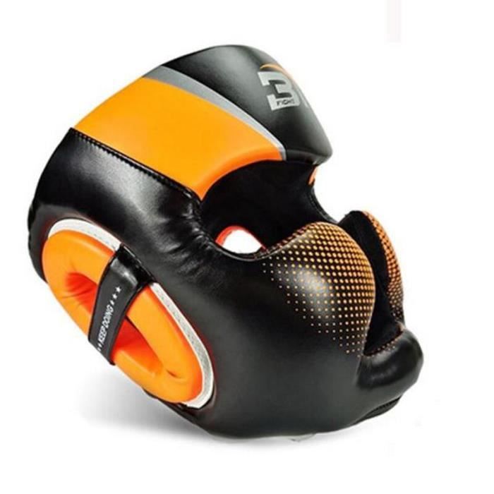 Casque De Boxe Enfant Et Adulte – Cuir PU, Protection Visage, Rembourrage Choc, Respirant, Pour MMA, Muay Thai, Karaté