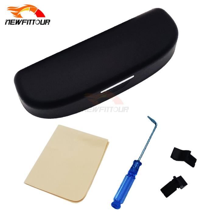 Porte-lunettes Magnétique Pour Pare-soleil Voiture - Cuir, Universel, Rangement Pratique (Noir)