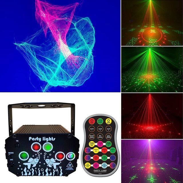 Projecteur Lumière Disco DJ 32 Modes - Mini, USB, Effets Stroboscope, Pour Fête Maison, Anniversaire, Halloween