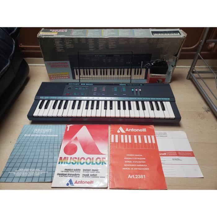 PIANO SYNTHETISEUR ORGUE KEYBOARD ELECTRIQUE BONTEMPI ES 5100 RETRO VINTAGE