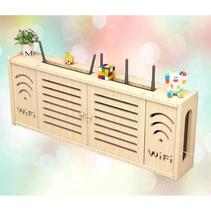 Etagere Pour Decodeur Rangement Box Internet Boite De Rangement Mural ...