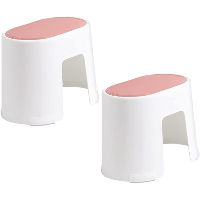 Tabouret De Salle De Bain Enfant Antidérapant Jaune - Plastique Polypropylène, Stable, Empilable 32x22cm