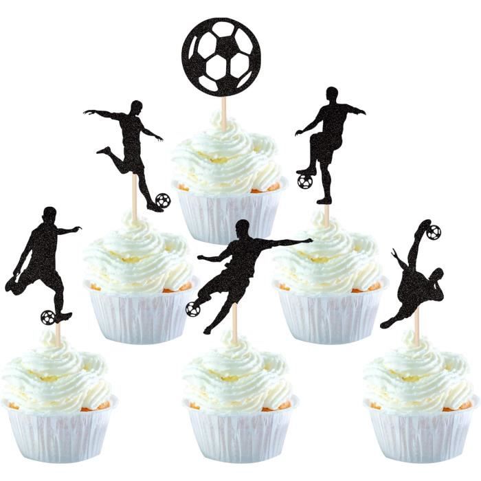 Lot de 30 décorations de gâteau, handball, sport, pour handball, anniversaire, sport, décoration de fête (handball, 30