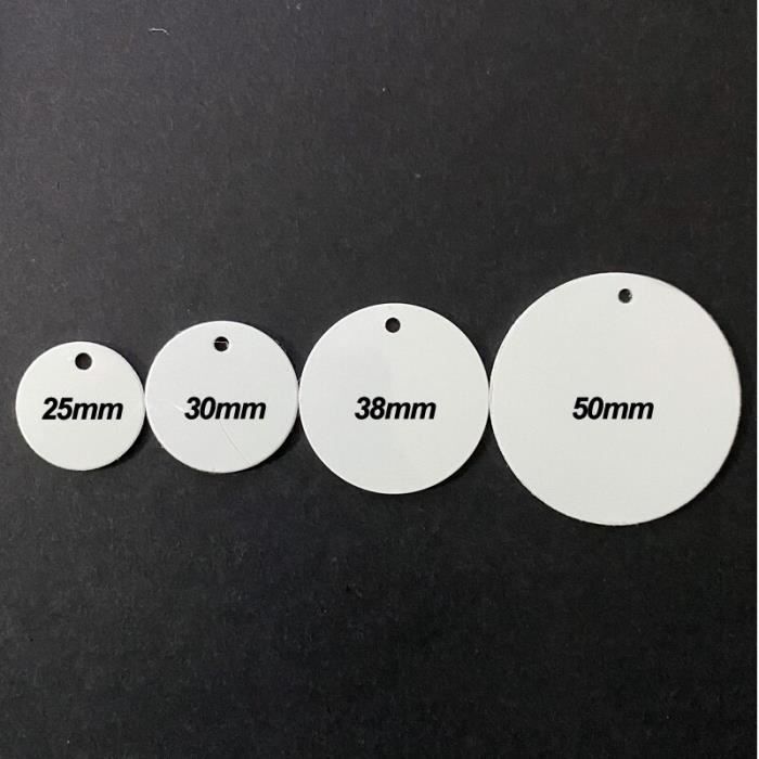AHANDMAKER 28 Étiquettes Estampage Aluminium + 30 Porte-Clés - Idéal Collier Chien Et Bijoux