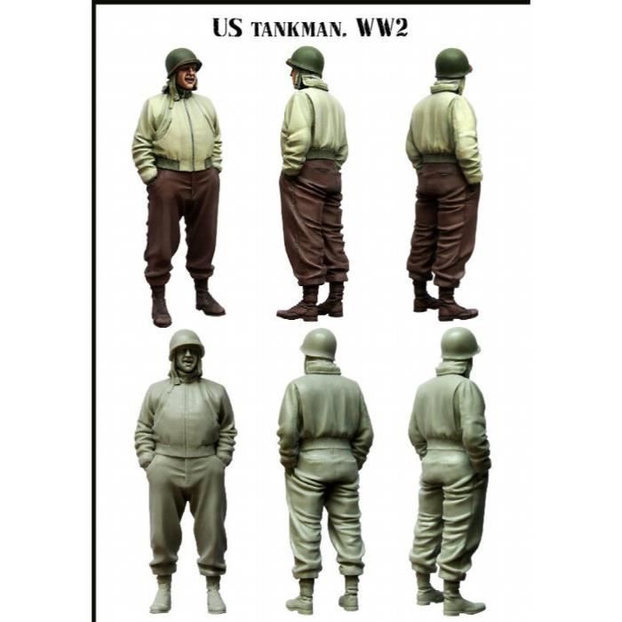 Figurine Résine 1/35 WWII Troupes De La Seconde Guerre