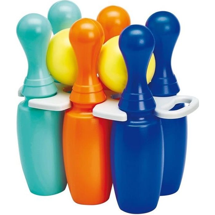 Jeu de quilles ECOIFFIER 155 pour enfant dès 18 mois en plastique-résine de 23 cm - Origine France Garantie