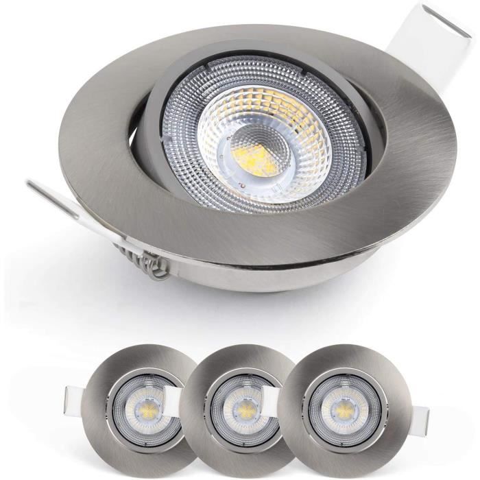 Emos Spot Led Encastrable 230V, 5W - 450Lm, 50° Orientable, Plafonnier ...