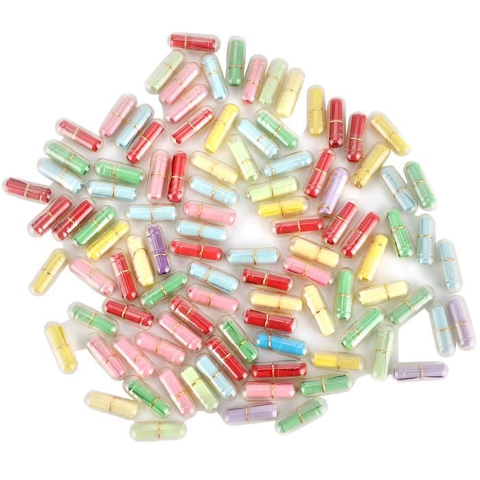 100 Pièces Petits Messages Rouleaux De Papier à Vœux Porte