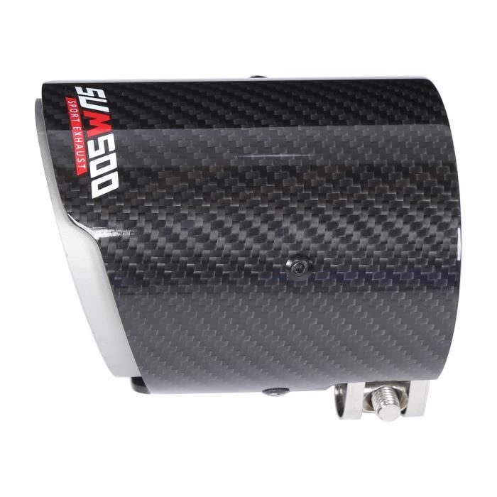 Embout D'Échappement Fibre De Carbone Universel 2,9 Pouces - Tuyau Queue Droite Sportif