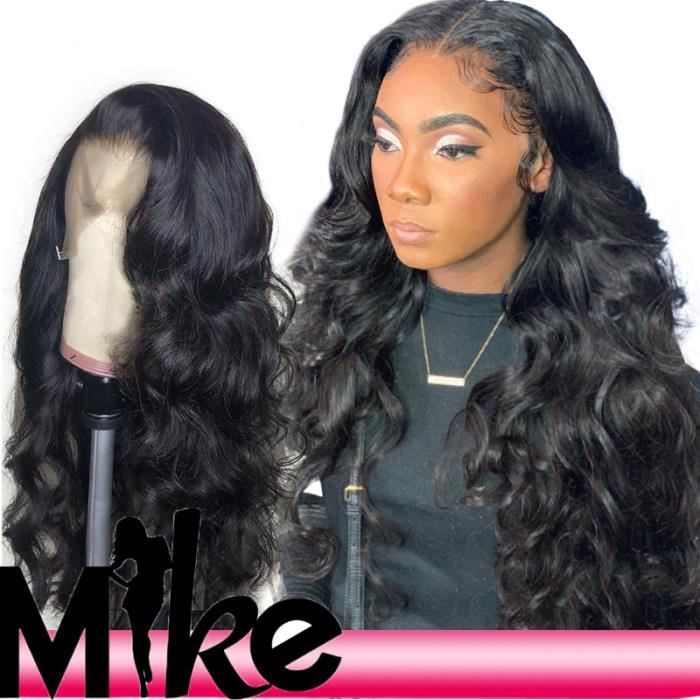 13x6 perruques naturelles indiennes vierges humaines natural wave lace  front wigs 18 pouces - Cdiscount Au quotidien