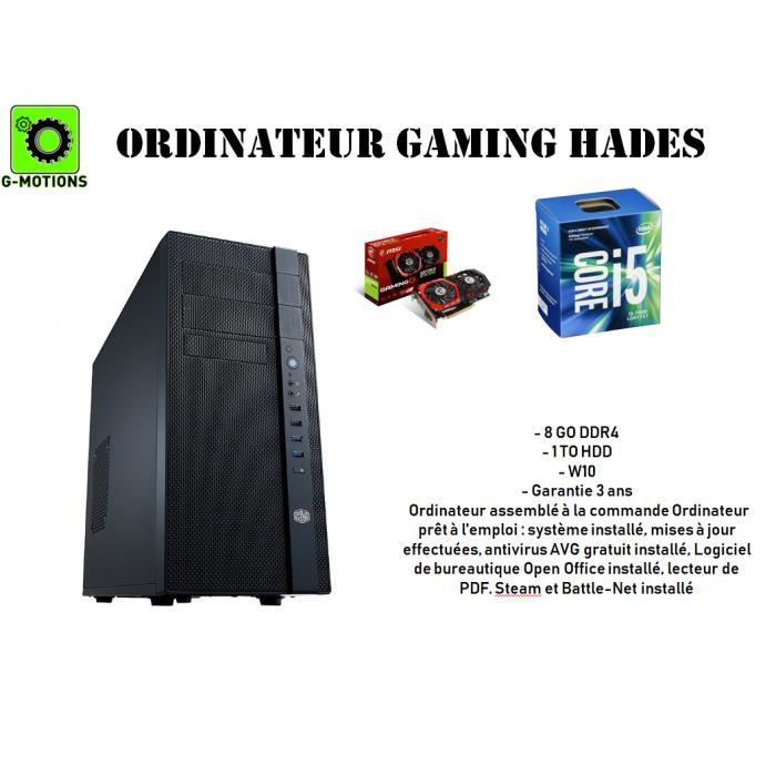 Ordinateur, tour de bureau Assemblage HADES GAMING
