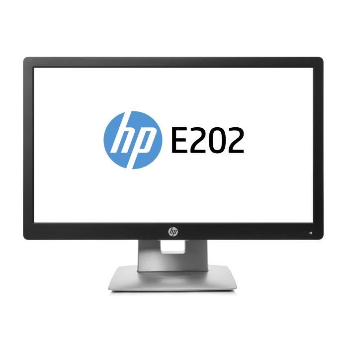 Ecran HP EliteDisplay E202 - 50,8 cm (20 pouces) - LED - Noir - IPS - 7 ms