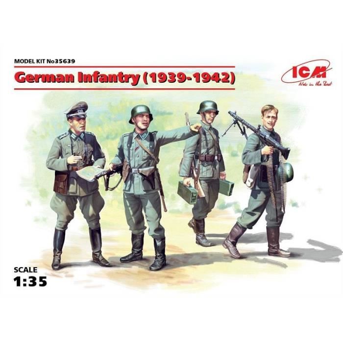 Master Box Maquette Figurines 3593 INFANTERIE DEUTSCHES AFRIKA KORPS A Lassaut 1942 135 4820113080487