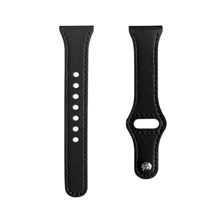 Bracelet Cuir Véritable Pour Xiaomi Mi Band 8 - Noir - Confortable