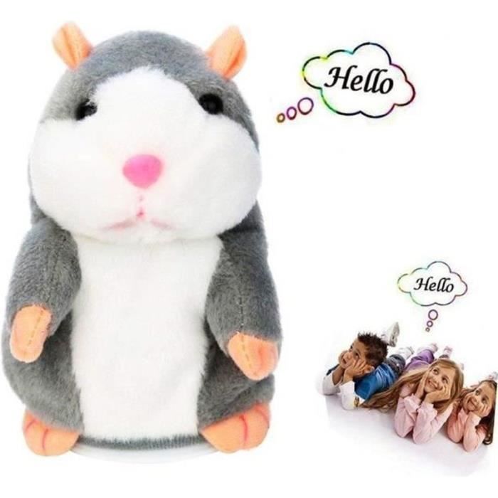 ÉDUCATIF SOURIS D'ENREGISTREMENT Peluche Hamster parlant Poupée en