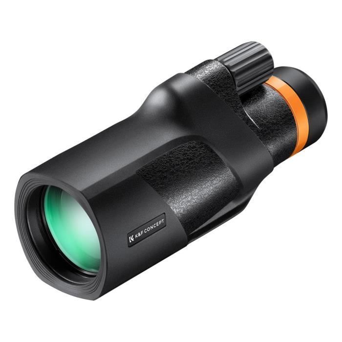 K&F Concept Telescope Monoculaire, 12X50 HD Téléscope Étanche BAK4 Prisme avec Interface Trépied pour Observation Oiseaux, Chasse