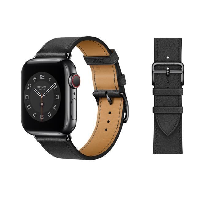 Bracelet en Cuir Compatible avec Apple Watch Bracelet 42mm 44mm