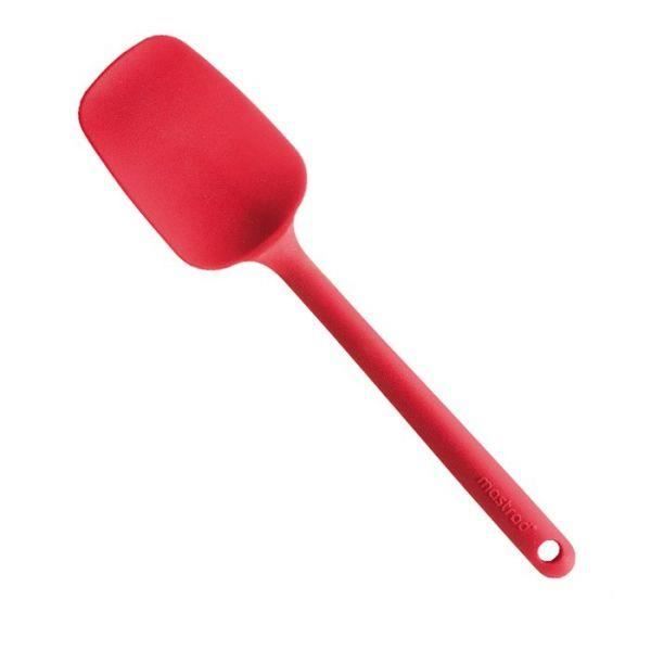 CUILLERE SPATULE SILICONE ROUGE - MASTRAD