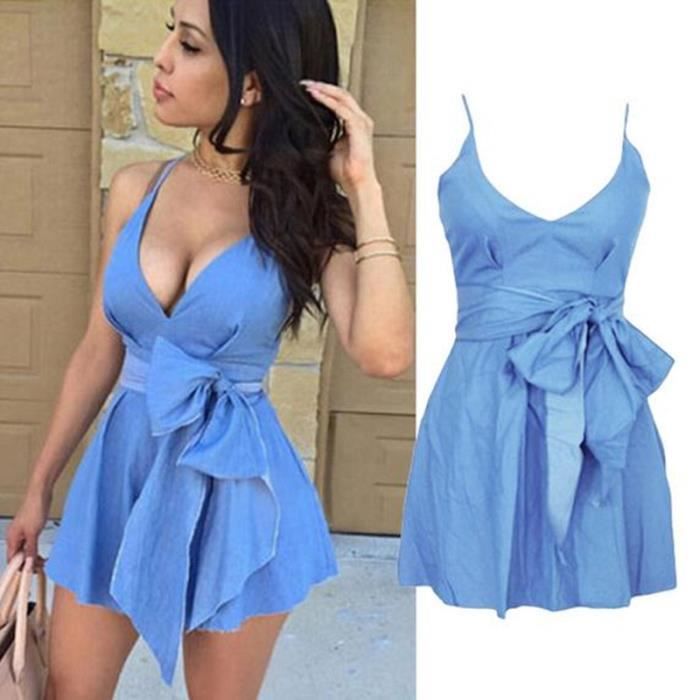 robe sirene bleu