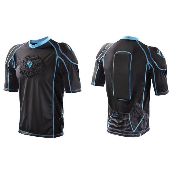 T shirt de protection enfant 7iDP Seven Body Flex Noir VTT Mixte Manches courtes Noir Cdiscount Sport