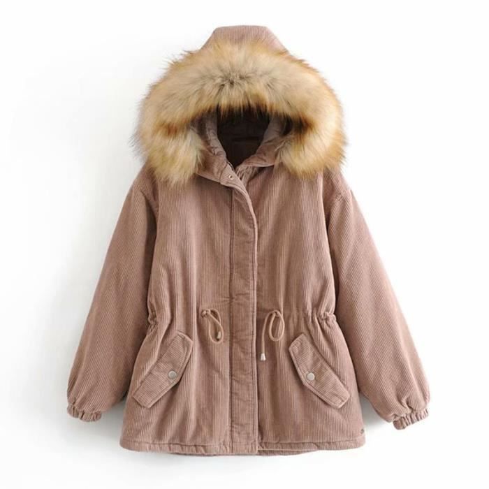 Parka velours cotelé femme clearance