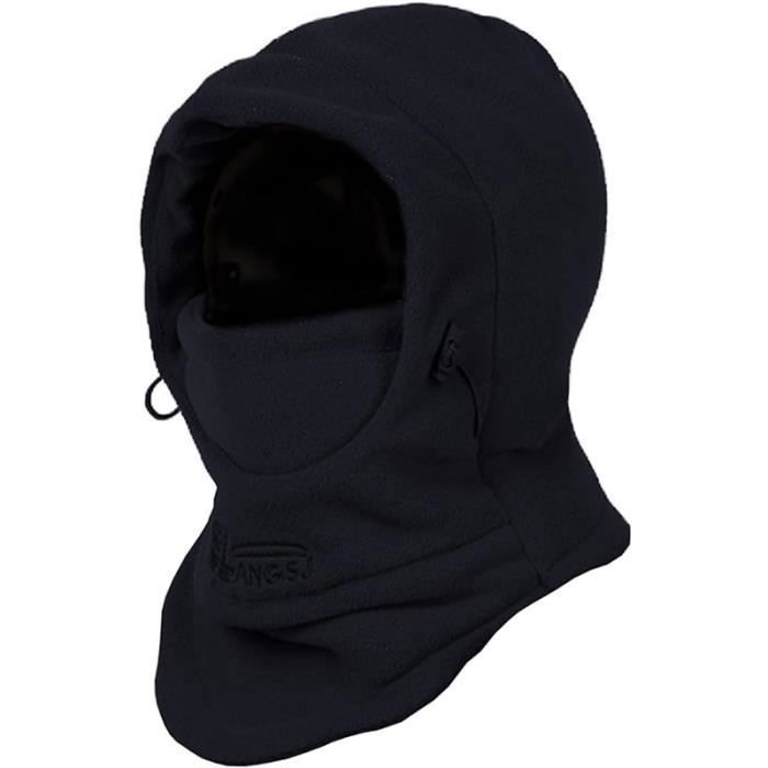 Cagoule Enfant Hiver - Bonnet Et Tour De Cou 2 En 1 Polaire - Pour Ski, Vélo Ou Moto - 2-8 Ans