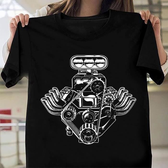 Moteur Voiture Moteur T-shirt American Muscle Voiture Pistons tee Shirt cadeau pour Moteur Voiture Moteur T-shirt American Muscle Voiture Pistons tee Shirt cadeau pour