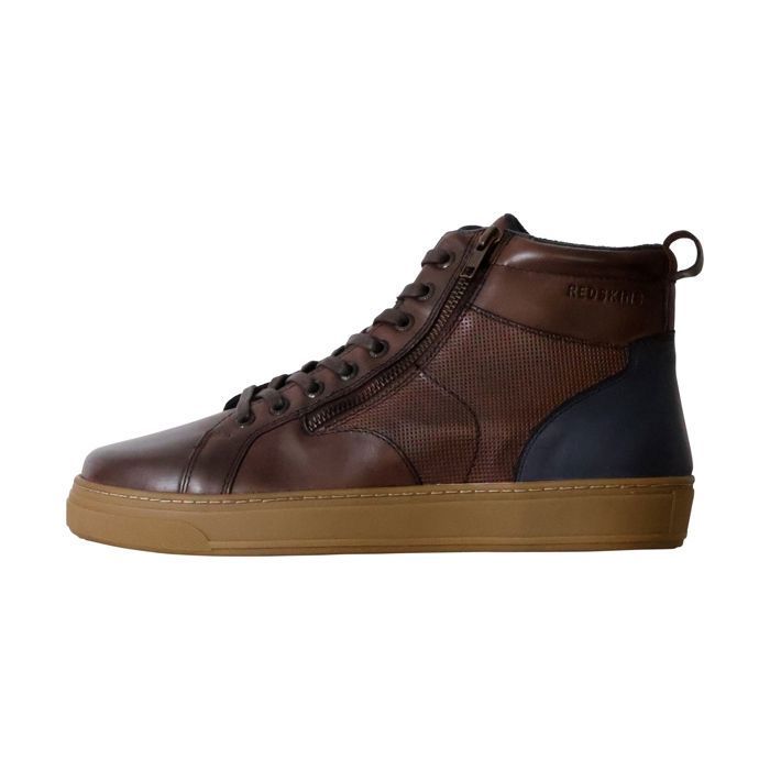 Redskins Basket Montante Cuir Redskins Billon - Chataigne Marine