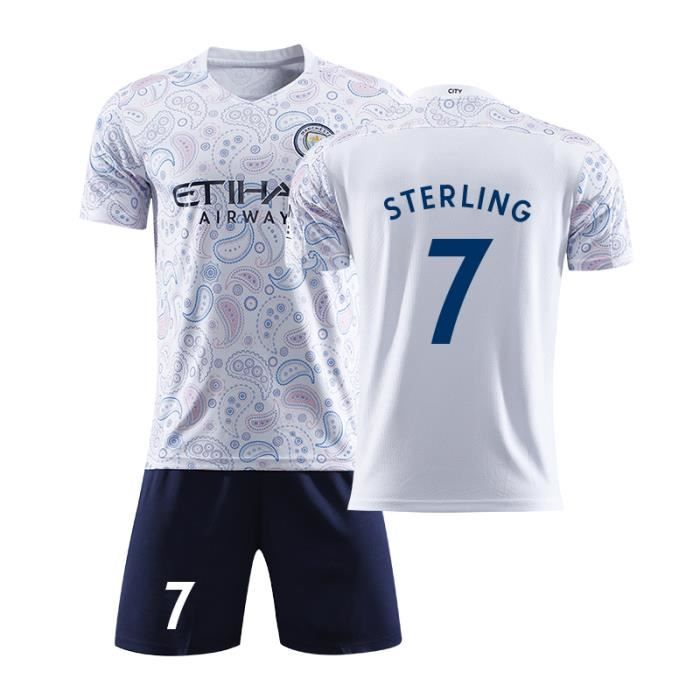 Nouveau Maillot Manchester City 2020 2021 Maillot De Foot No 7 Raheem Sterling Pas Cher Pour Homme Enfant Garcon Prix Pas Cher Cdiscount