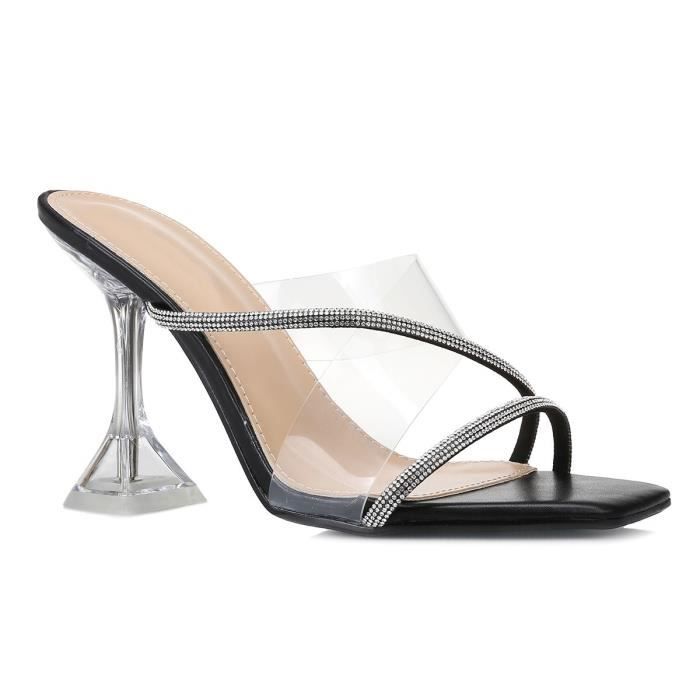 Talon shop transparent noir